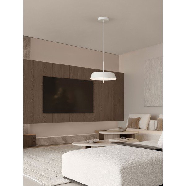 Biała aluminiowa lampa wisząca LED ze ściemniaczem ø 45 cm Velio – Nova Luce-image-1