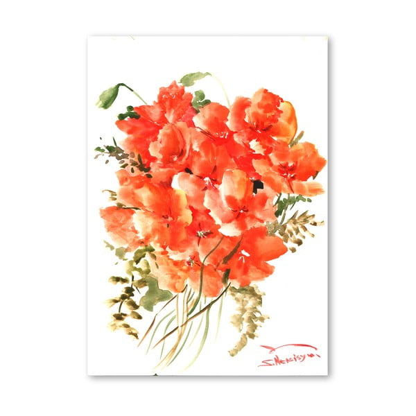 Plakat Flowers Orange (projekt Suren Nersisyan)
