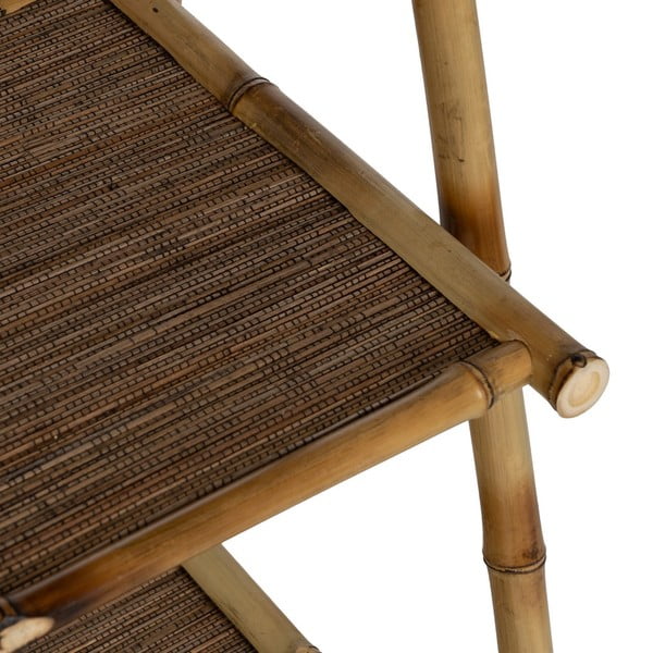 Bambusowy regał w naturalnym kolorze 48x100x45 cm Manali – Ixia-image-4