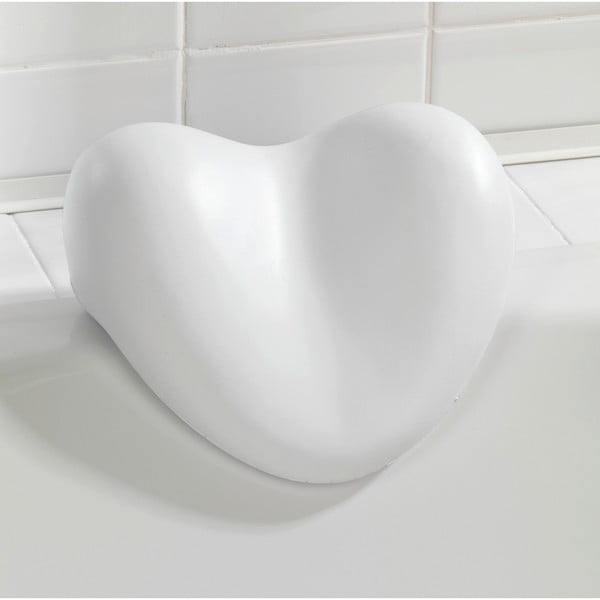 Biała poduszka do wanny Wenko Bath Pillow, 25x11 cm-image-1