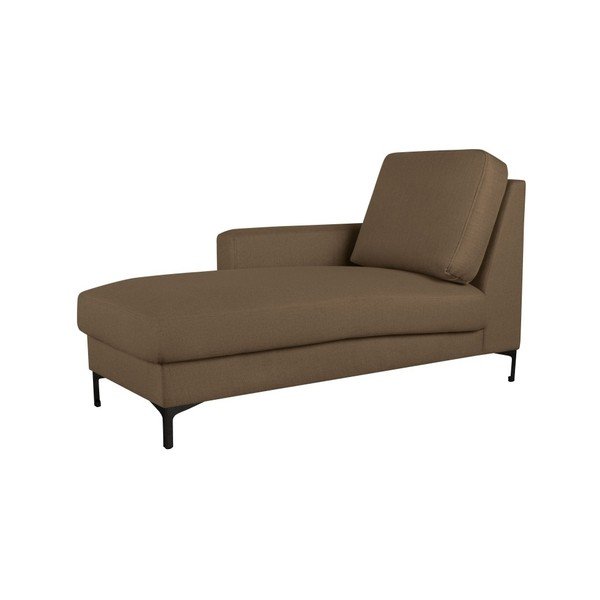 Jasnobrązowy szezlong Cosmopolitan design Atlanta, lewy róg
