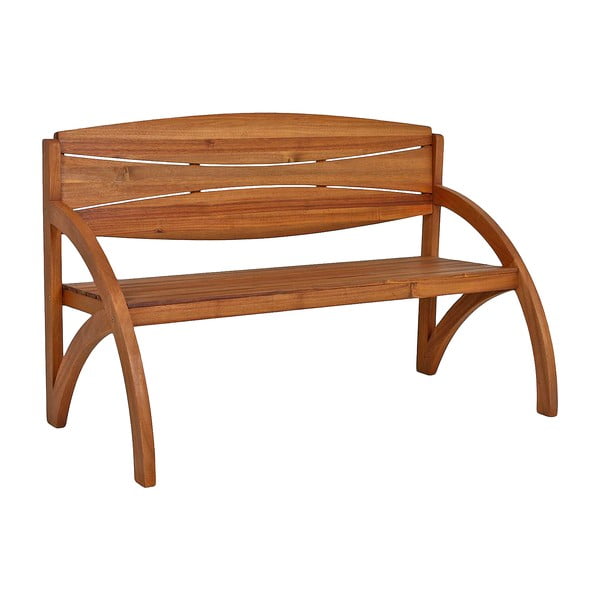 Brązowa drewniana ławka ogrodowa Hadia – Garden Pleasure