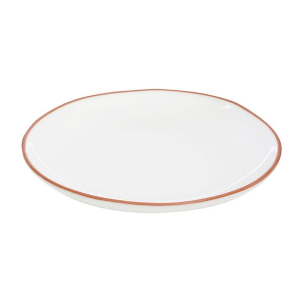 Biały talerz z terakoty Premier Housewares, ⌀ 27,5 cm