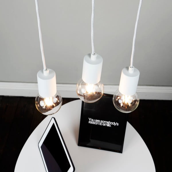 Biała lampa wisząca z 3 kablami Sotto Luce Cero Basic-image-2