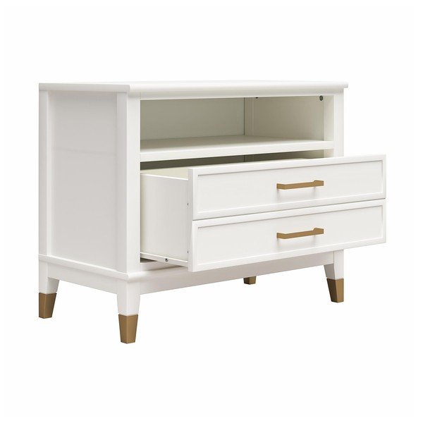 Biała szafka nocna Westerleigh – CosmoLiving by Cosmopolitan-image-2