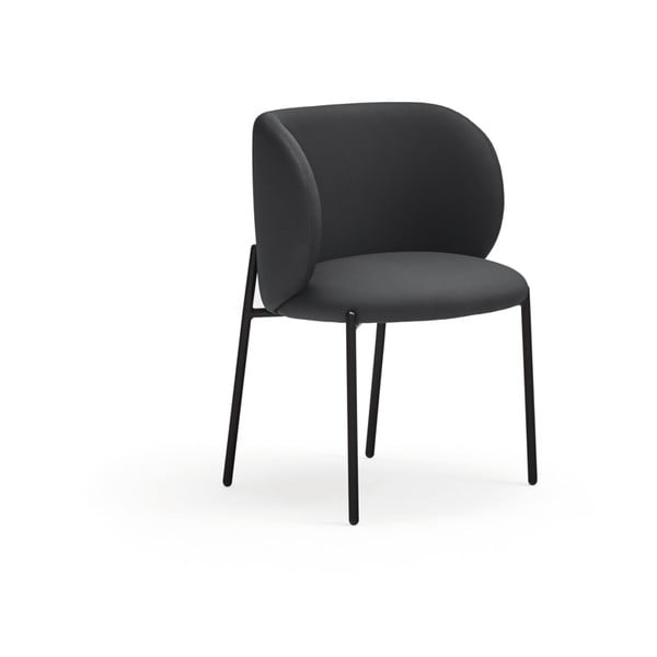 Czarne krzesła zestaw 2 szt. Mogi – Teulat