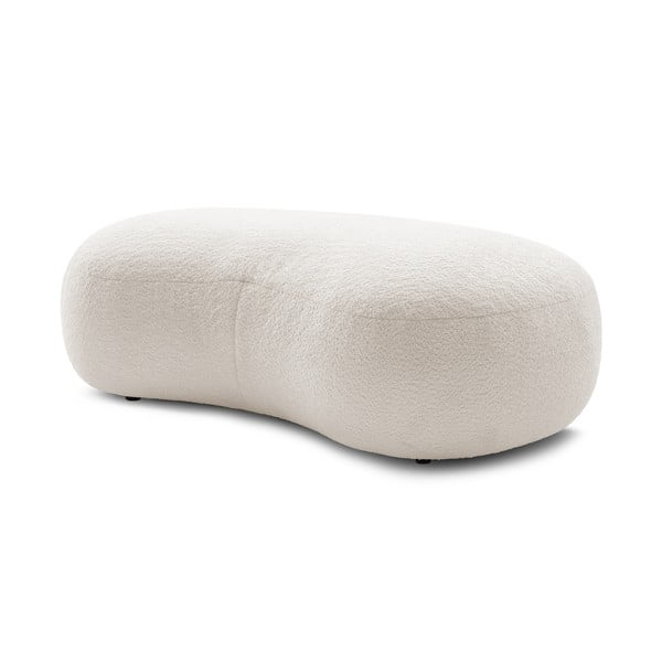 Biały podnóżek z materiału bouclé Saint-Germain – Bobochic Paris-image-3