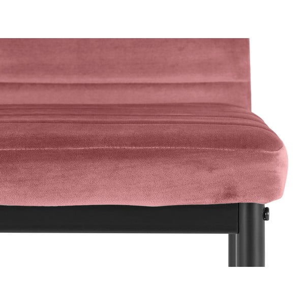 Ciemnoróżowe aksamitne krzesła zestaw 2 szt. Mandy – Støraa-image-4