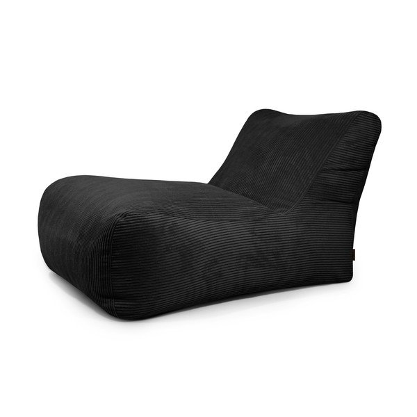 Czarny sztruksowy worek do siedzenia Lounge 100 – SLOWDOWN