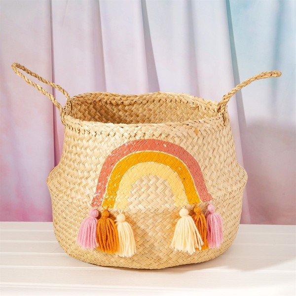 Kosz z morskiej trawy Sass & Belle Earth Rainbow, ø 40 cm-image-2