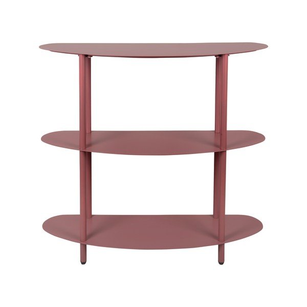 Bordowy metalowy regał 90x82x28 cm Riqueza – Leitmotiv-image-2