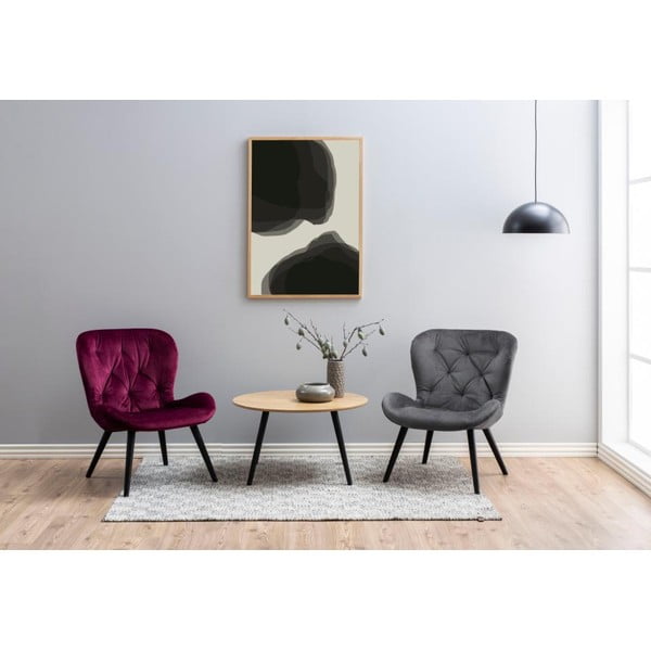 Stolik z fornirem jesionowym Actona Stafford, ⌀ 80 cm-image-3