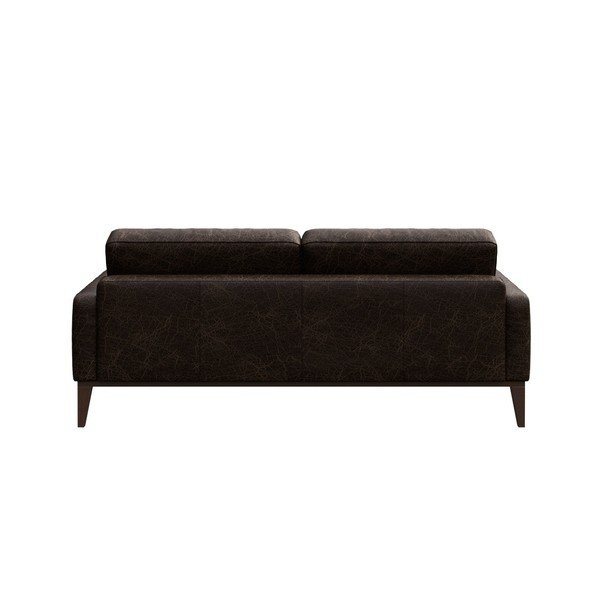 Ciemnobrązowa sofa skórzana MESONICA Musso Tufted, 173 cm-image-3