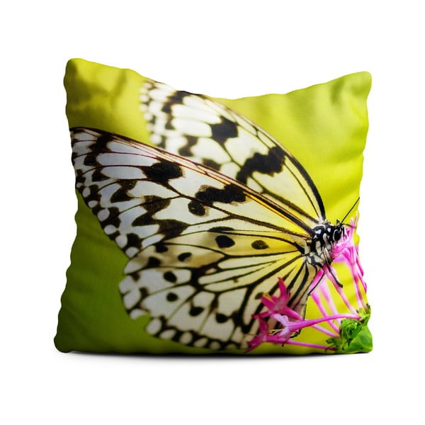 Zielona poduszka Oyo home Butterfly, 40x40 cm