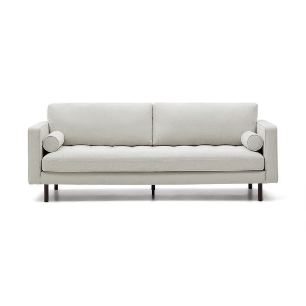 Szarobeżowa sofa  z tkaniny szenilowej 222 cm Debra – Kave Home