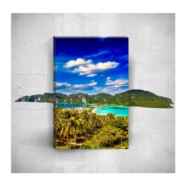 Obraz 3D Mosticx Tropical Island, 40x60 cm