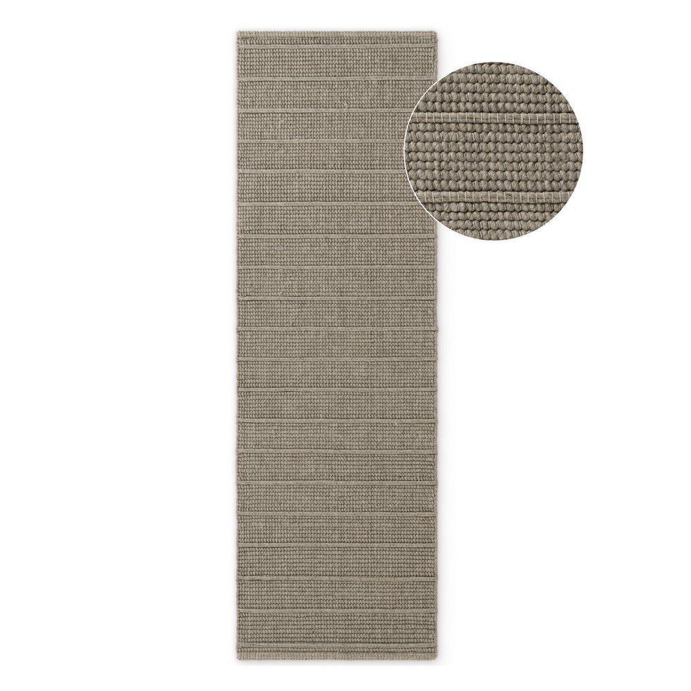 Szary wełniany chodnik tkany ręcznie 80x250 cm Camden Parker – Ted Baker