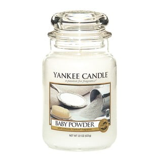 Świeczka zapachowa Yankee Candle Baby Powder, 110 h