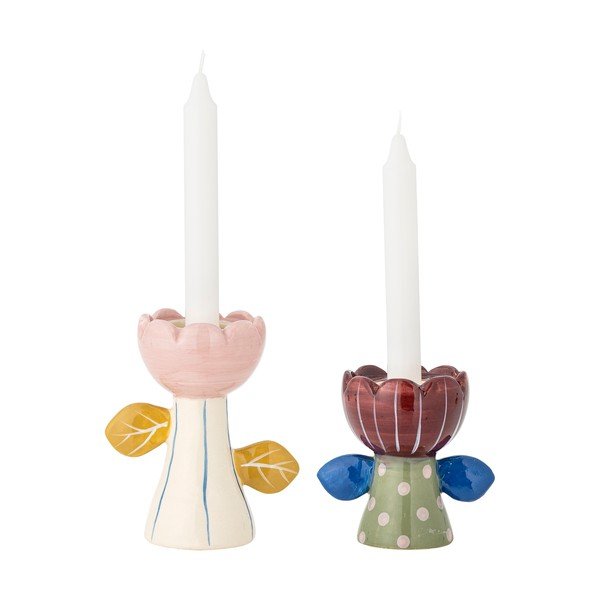 Kamionkowe świeczniki zestaw na świeczkę typu tealight 2 szt. Florita – Bloomingville-image-4