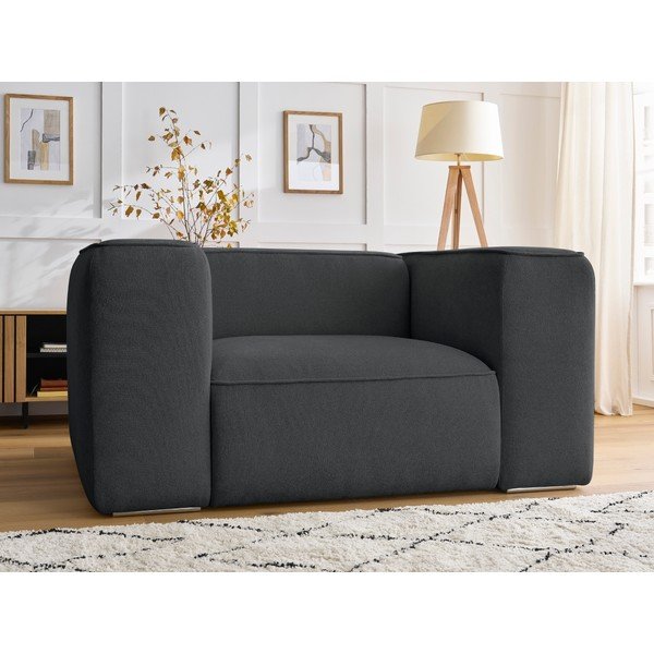 Ciemnoszary fotel Zephyr – Bobochic Paris-image-1