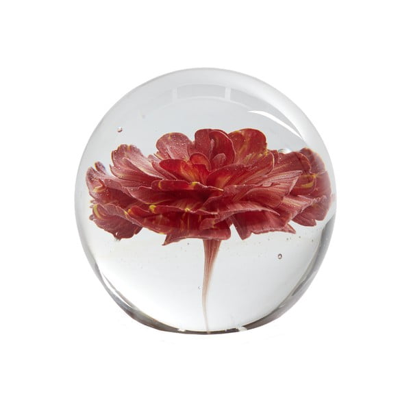 Szklany obciążnik do papieru (wysokość 8 cm) Flower – Light & Living