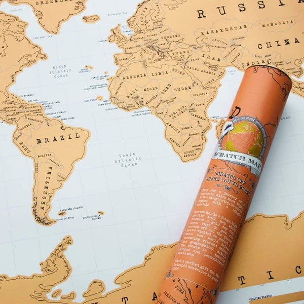 Mapa do zdrapywania 88x52 cm World Scratch Map – Ambiance-image-1