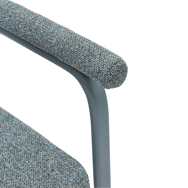 Szare tapicerowane fotele jadalniane zestaw z podłokietnikami 2 szt. Ecto – Hübsch-image-4