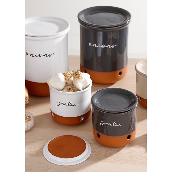 Pojemnik na cebulę i czosnek z terakoty Eco – Ladelle-image-4