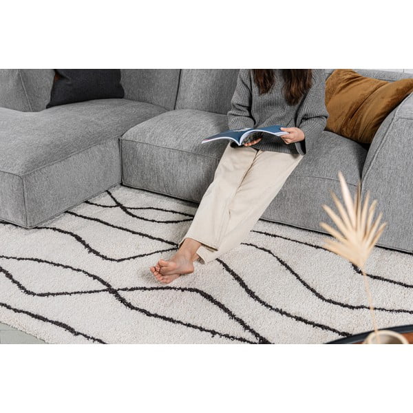 Biało-czarny dywan 140x200 cm Routa – Universal-image-3