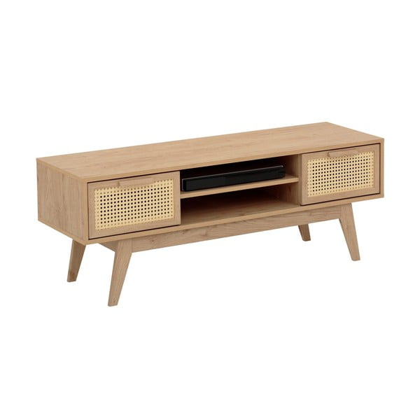 Szafka pod TV w dekorze dębu w naturalnym kolorze 128x47 cm Bridget – Støraa