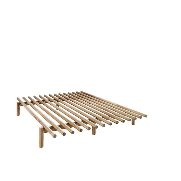 Łóżko dwuosobowe z drewna sosnowego ze stelażem 160x200 cm Pace – Karup Design