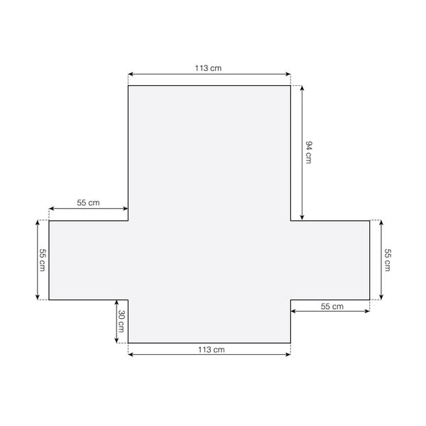 Turkusowy ochronny pokrowiec na sofę 2-osobowy Lounge – douceur d'intérieur-image-3