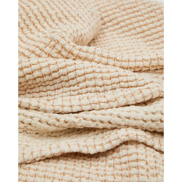 Beżowa bawełniana narzuta 240x260 cm Senara – Kave Home-image-1