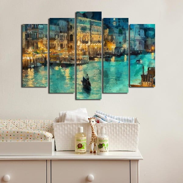 Obrazy zestaw 5 szt. Venice – Wallity-image-1