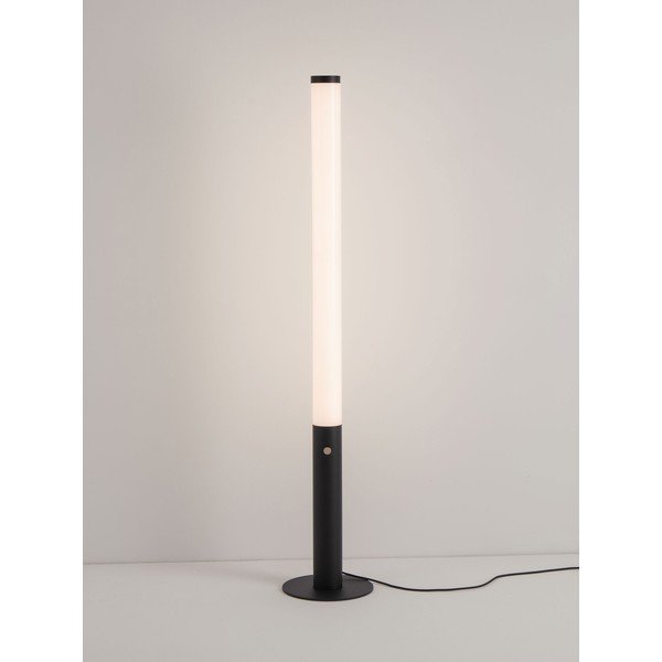 Stalowa lampa stojąca LED ze ściemniaczem w kolorze matowej czerni z kloszem ze szkła akrylowego (wysokość 141 cm) Glaze – Nova Luce-image-3
