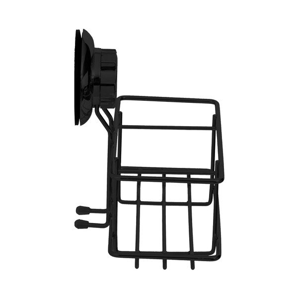 Czarna ścienna półka łazienkowa Compactor Bestlock-image-3