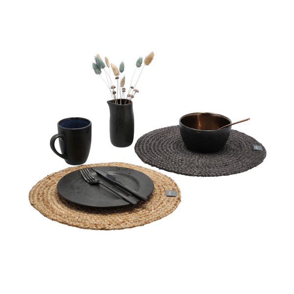 Mata stołowa z juty Södahl, ø 35 cm-image-3
