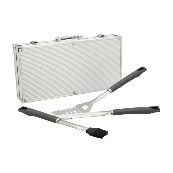 Zestaw 11 akcesoriów do grilla w walizce Cattara Alu Grey Line-image-3