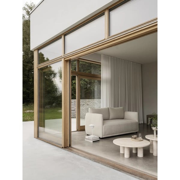 Beżowy kamienny okrągły stolik ø 75 cm Volos – Blomus-image-3