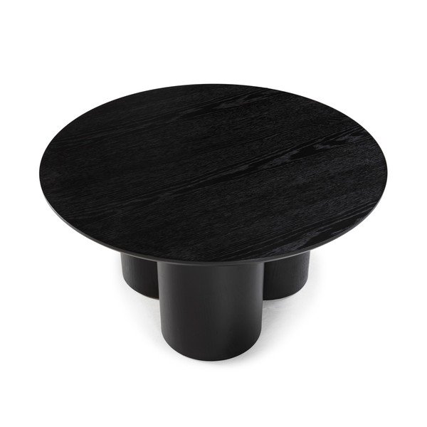 Czarny okrągły stolik ø 80 cm Lua – MOME-image-4