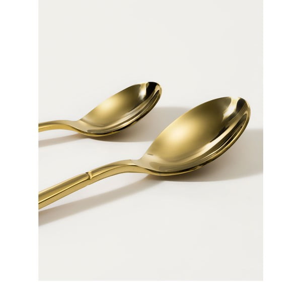 Sztućce ze stali nierdzewnej w kolorze złota 16 szt. Lite – Kave Home-image-1