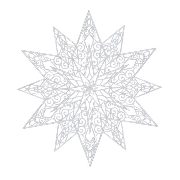Biała gwiazda dekoracyjna Ewax Adornada, ⌀ 45 cm