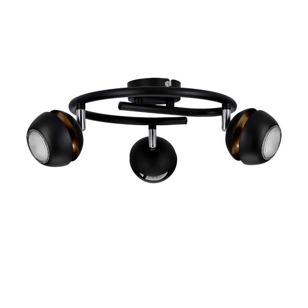 Lampa sufitowa w czarno-złotym kolorze z metalowym kloszem 38x38 cm Boni – Candellux Lighting-image-2