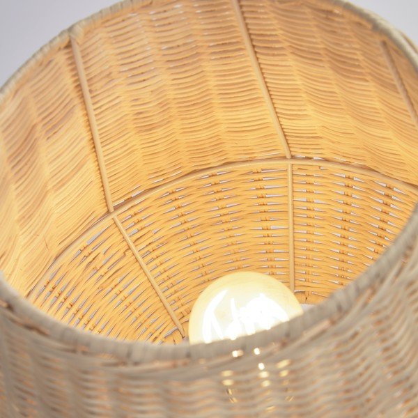 Lampa stołowa z rattanowym kloszem (wys. 30 cm) Kamaria – Kave Home-image-2