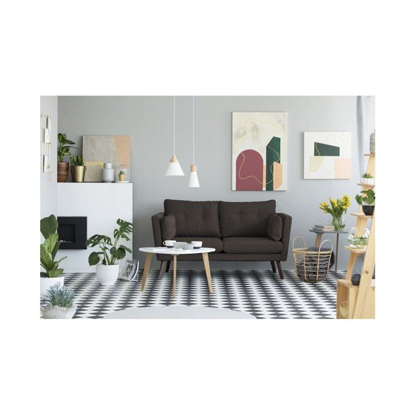 Brązowa sofa 2-osobowa Mazzini Sofas Elena-image-3