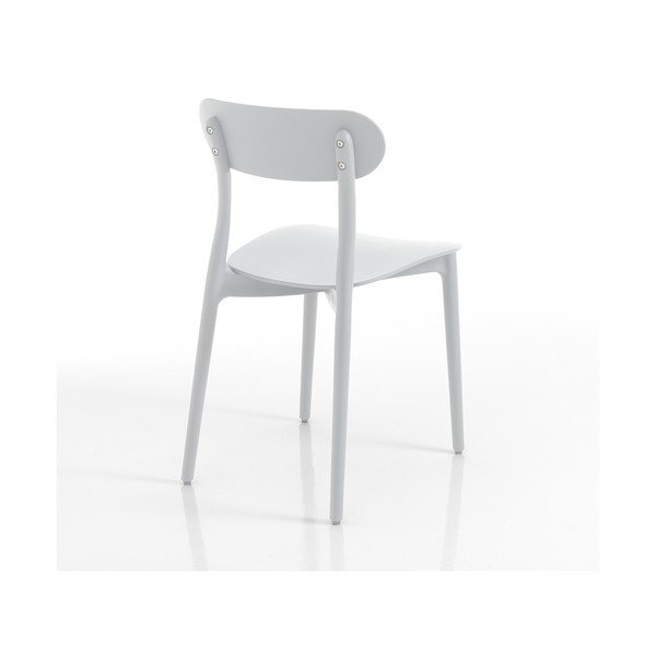 Białe plastikowe krzesło ogrodowe Stoccolma – Tomasucci-image-2