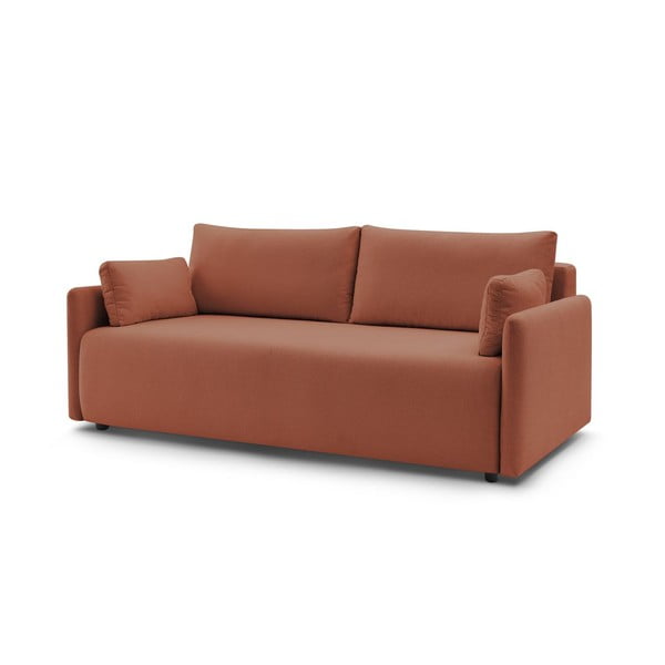 Pomarańczowa rozkładana sofa 211 cm Marcel – Bobochic Paris-image-3