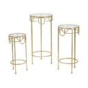 Zestaw 3 stolików w kolorze złota Mauro Ferretti Lorenzo