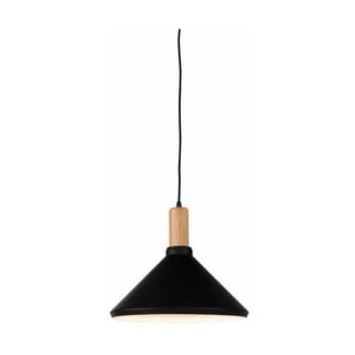 Czarna/naturalna lampa wisząca z metalowym kloszem ø 35 cm Melbourne – it's about RoMi