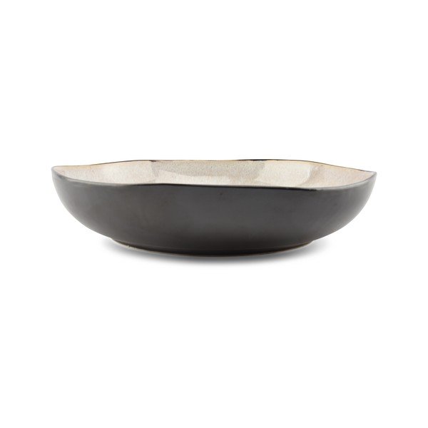 Czarna/beżowa kamionkowa misa ø 32 cm Lunar – Salt&Pepper-image-2